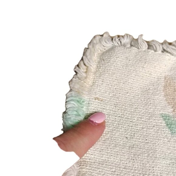 Vintage Pastel Colored Flower Reversible Placemats Set Of Five - Picture 8 of 12